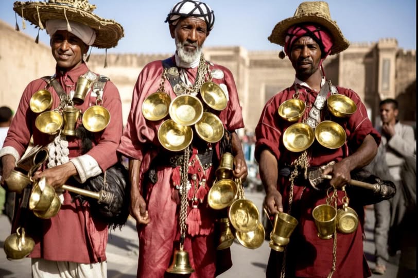 Humble Sufi serves water to the thursty in Morocco